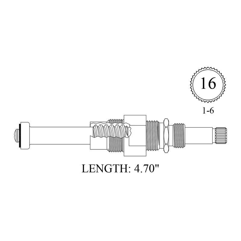 Phylrich LF475091 Replacement Stem Unit