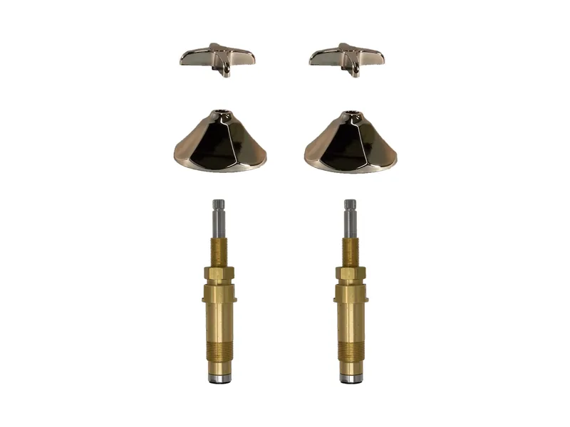 2-Valve Rebuild Kit for Hajoca, Cross Handles with 422021 Stems