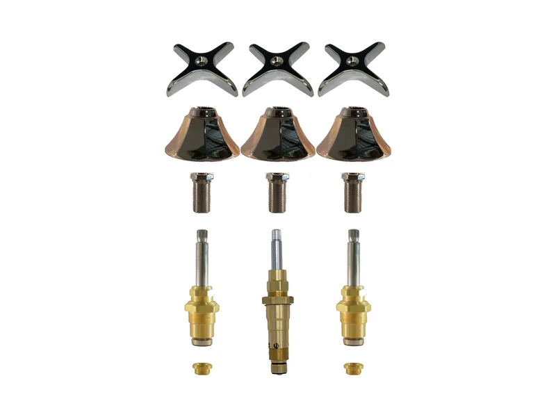 3-Valve Rebuild Kit for Speakman, Cross Handles with 408801 Stems (SP193)