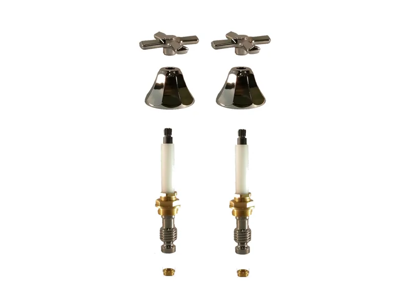 2-Valve Rebuild Kit for Crane, Cross Handles with 422901 Stems