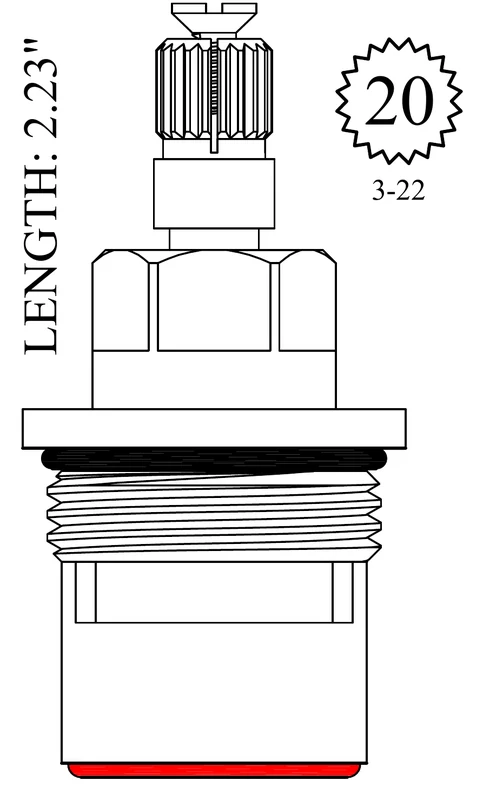 Kallista 401091 Replacement Ceramic Disc Unit