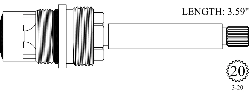 Speakman 402961 Replacement Ceramic Disc Unit
