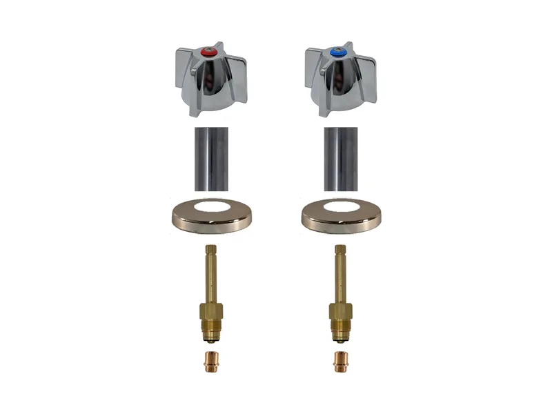 2-Valve Rebuild Kit for Milwaukee Faucets, Cross Handles