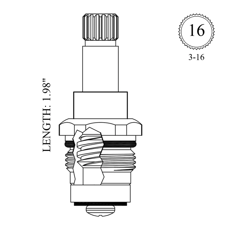 Sign of the Crab PP0106H Replacement Stem Unit