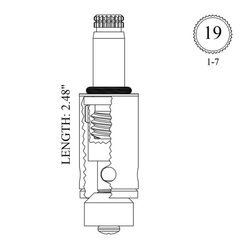 Helvex 430992 Replacement Diverter Stem