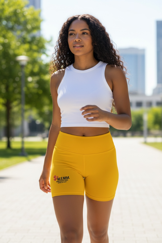 MEMM Women's Athletic Shorts - Gold