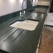 Slate kitchen worktop