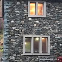 Slate wall building