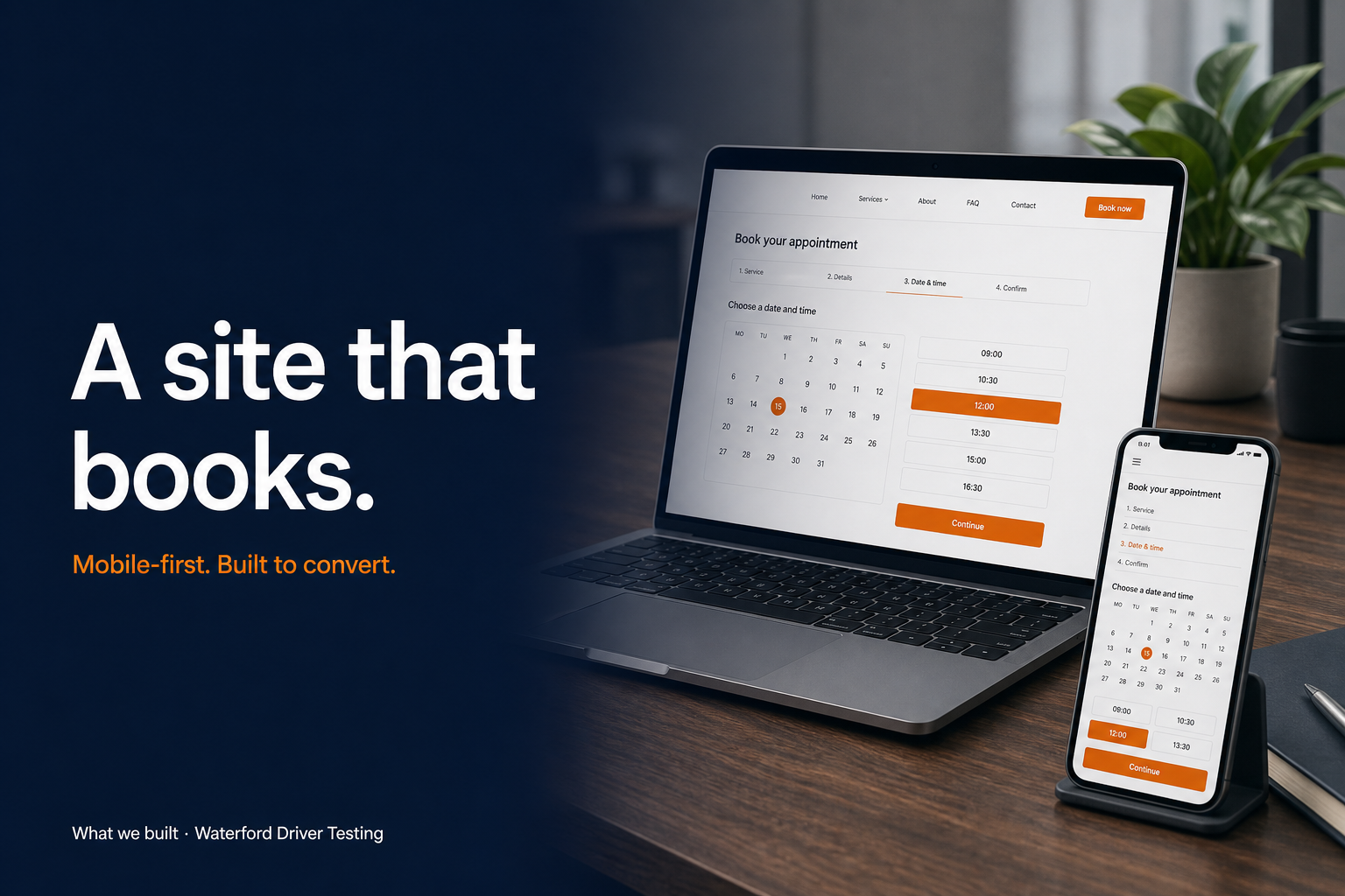 What we built · Waterford Driver Testing — slide 1
