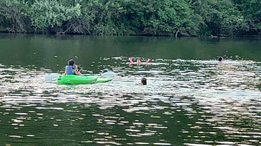 Kayaking with friends
