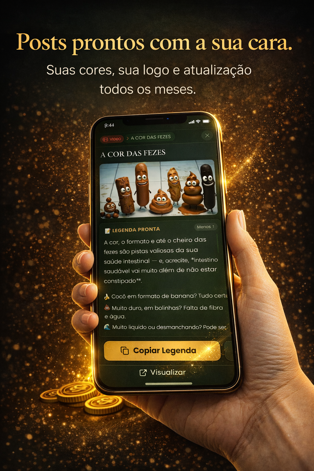 Copie, personalize e publique. Simples assim.
