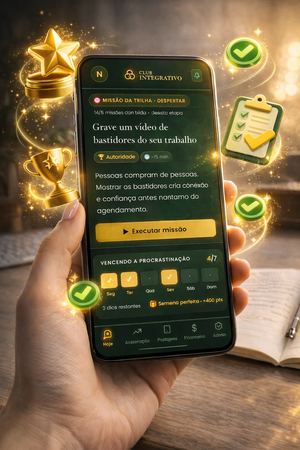 Quem executa todos os dias chega onde quer chegar