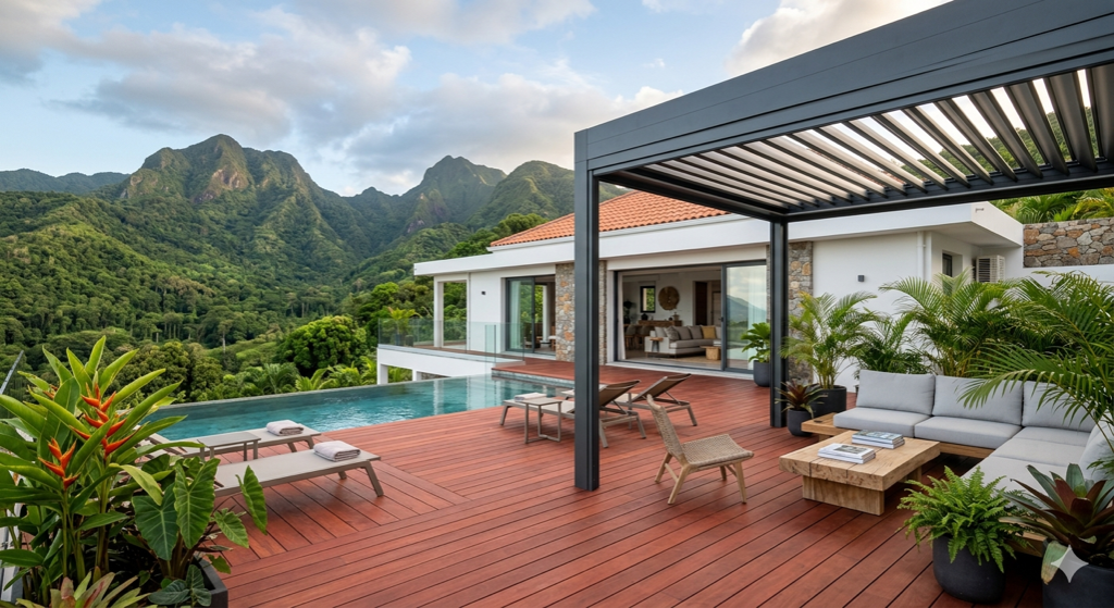 Pourquoi les terrasses en bois vieillissent mal sous les tropiques