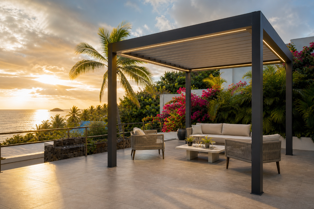 Pergola aluminium PALMA — GT MAT Guadeloupe