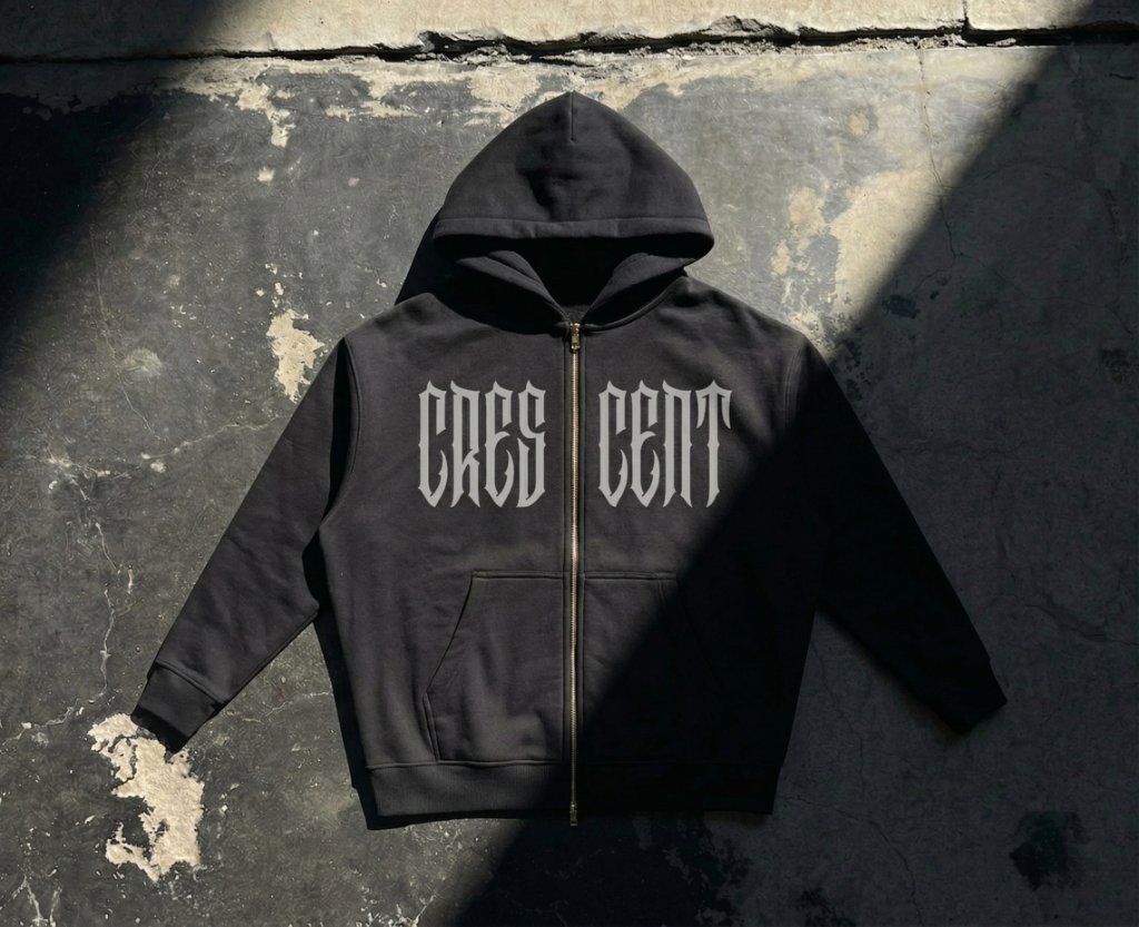 Crescent "Split" Zip-Up