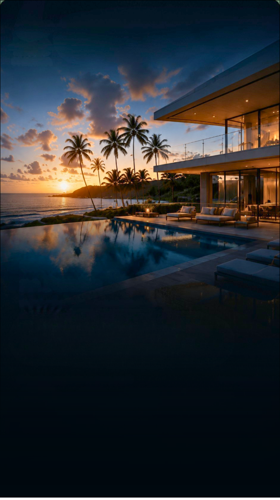 Imóvel de luxo na Paraíba ao pôr do sol