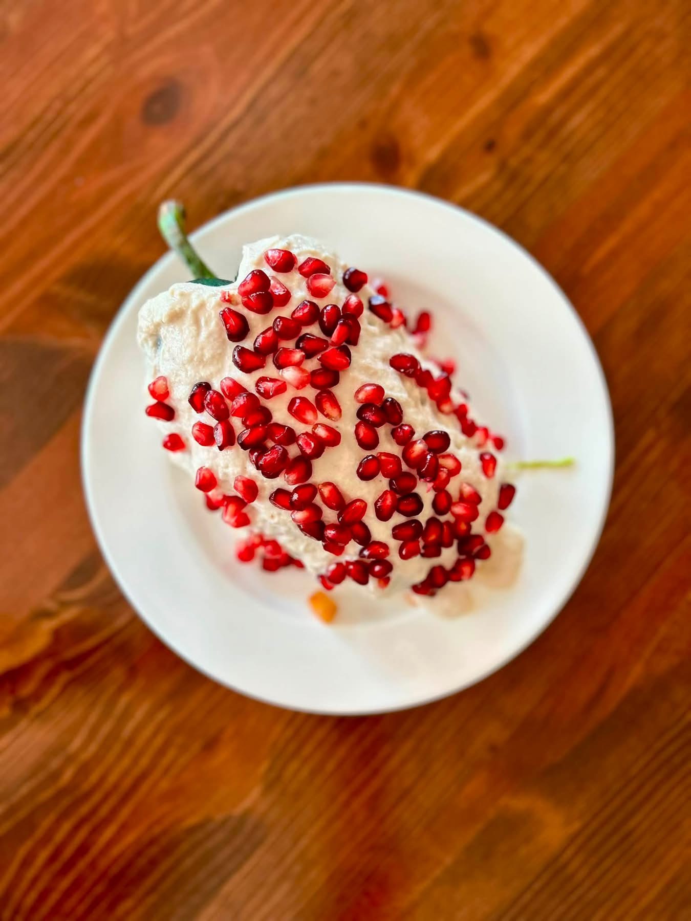 Chiles en nogada, served only in autumn