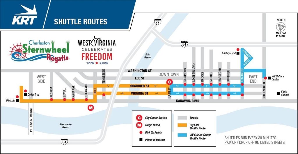 KRT Shuttle Routes