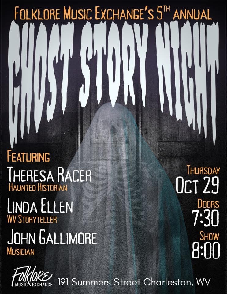 Folklore Music Exchange Ghost Story Night flyer