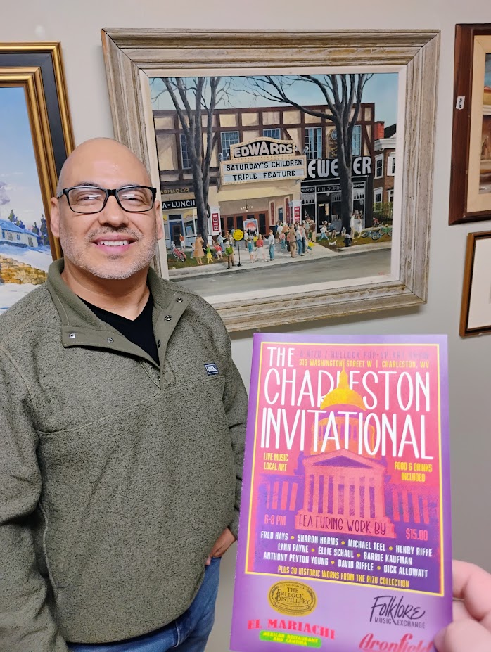 Jose L. Rizo with The Charleston Invitational flyer