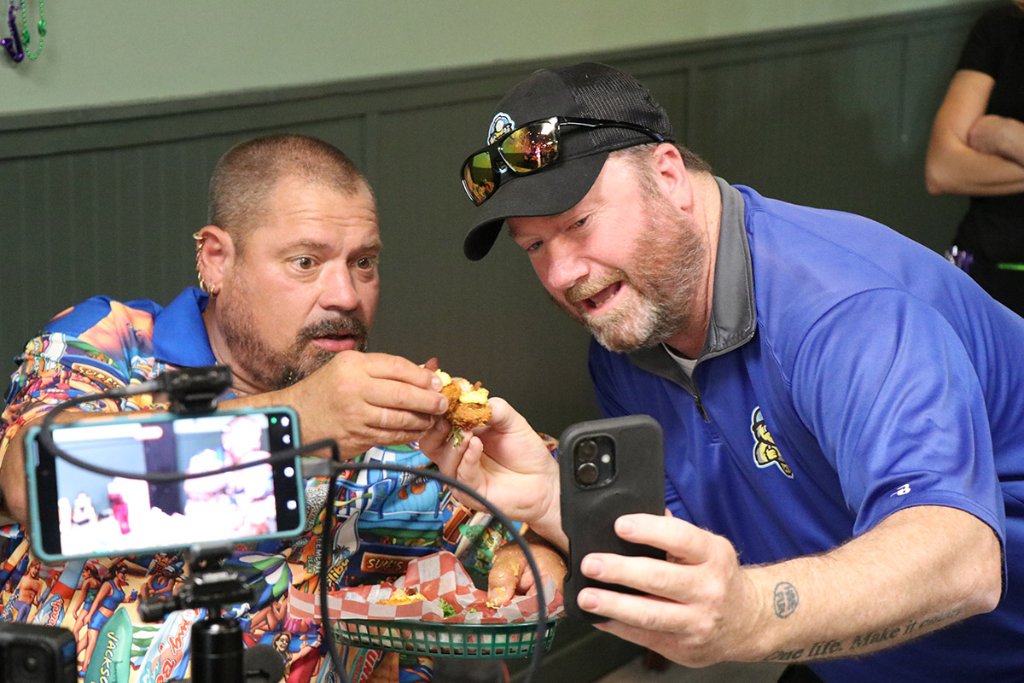 Brandon and Jay during the challenge
