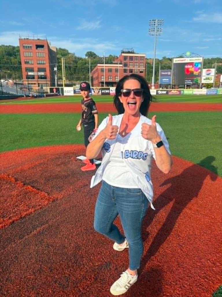 Mayor Amy Goodwin Kicks Off Dirty Birds Season Opener at GoMart Ballpark