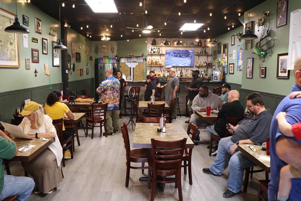 A packed house at Bourbon Street Bistro in downtown Charleston