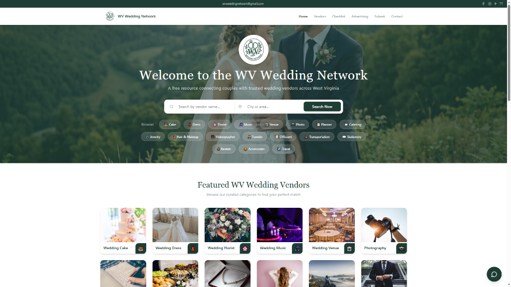 The New Digital Roadmap: WV Wedding Network Launches for Charleston Brides