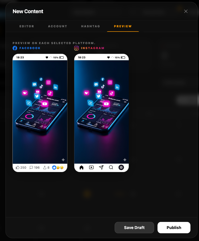 New Content Modal
