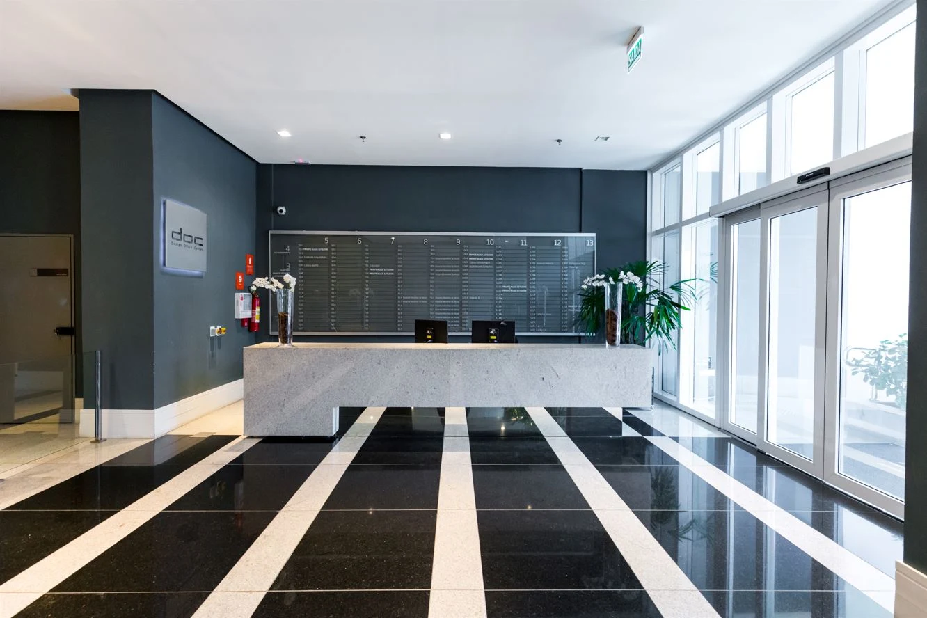 Recepção do DOC — Design Office Center, Porto Alegre