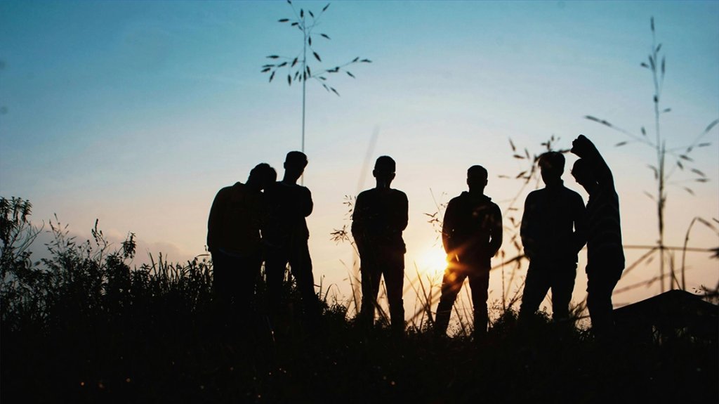 Silhouettes at sunset