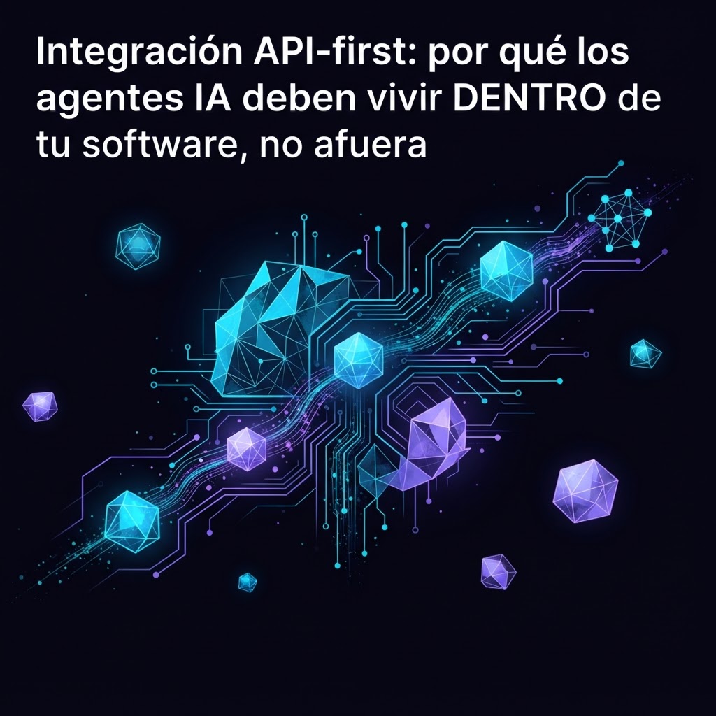 API-first: Por qué los agentes IA deben vivir en tu software