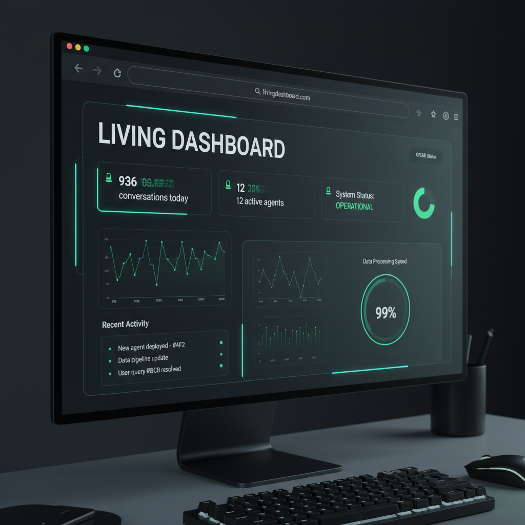 Mockup tema Living Dashboard