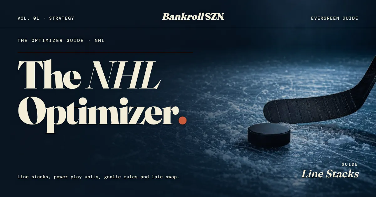 NHL DFS Optimizer Guide: Line Stacks on DraftKings