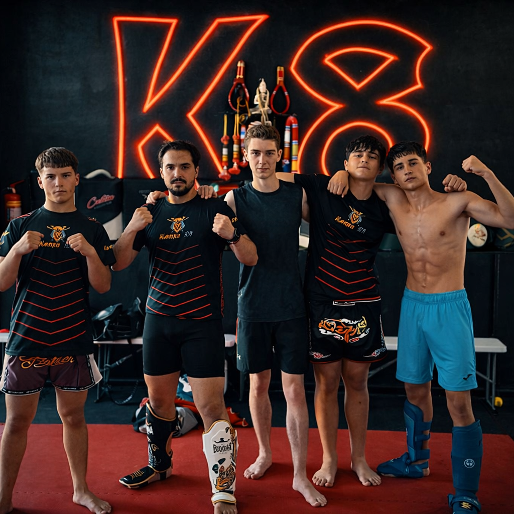 Entrenamiento de Kenpo Karate en Kenpo K8 - Alumnos practicando técnicas de artes marciales