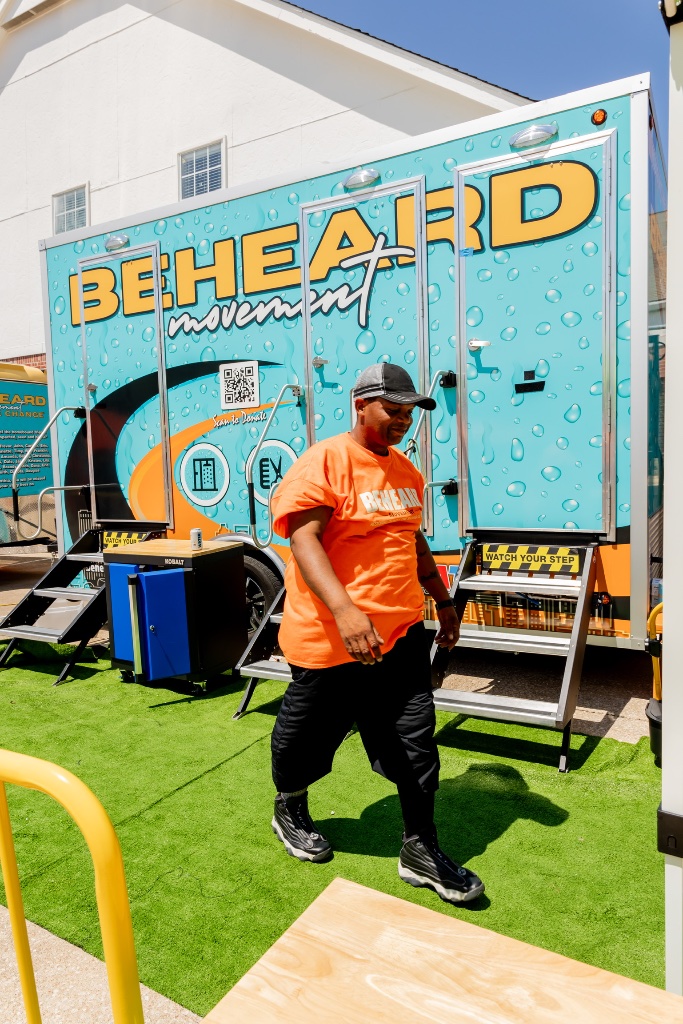 BeHeard shower trailer outreach