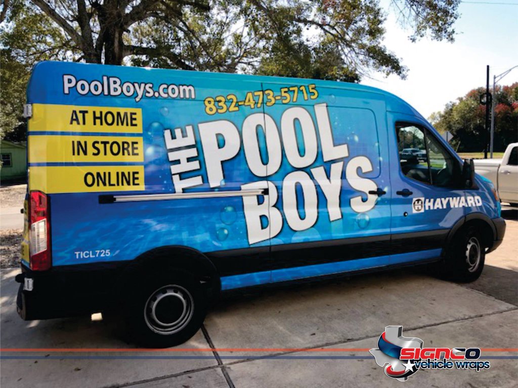 The Pool Boys Van Wrap