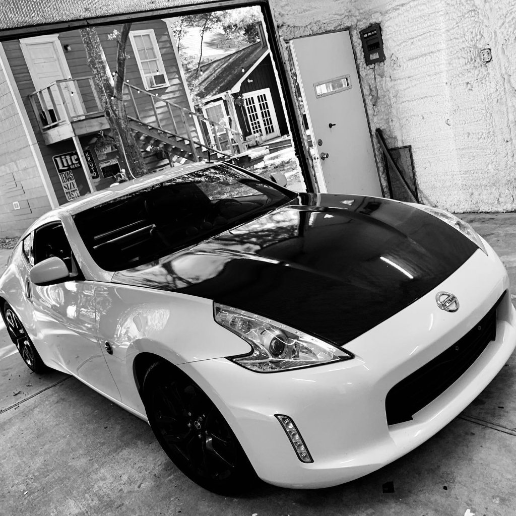 Nissan 370Z Carbon Fiber Hood Wrap