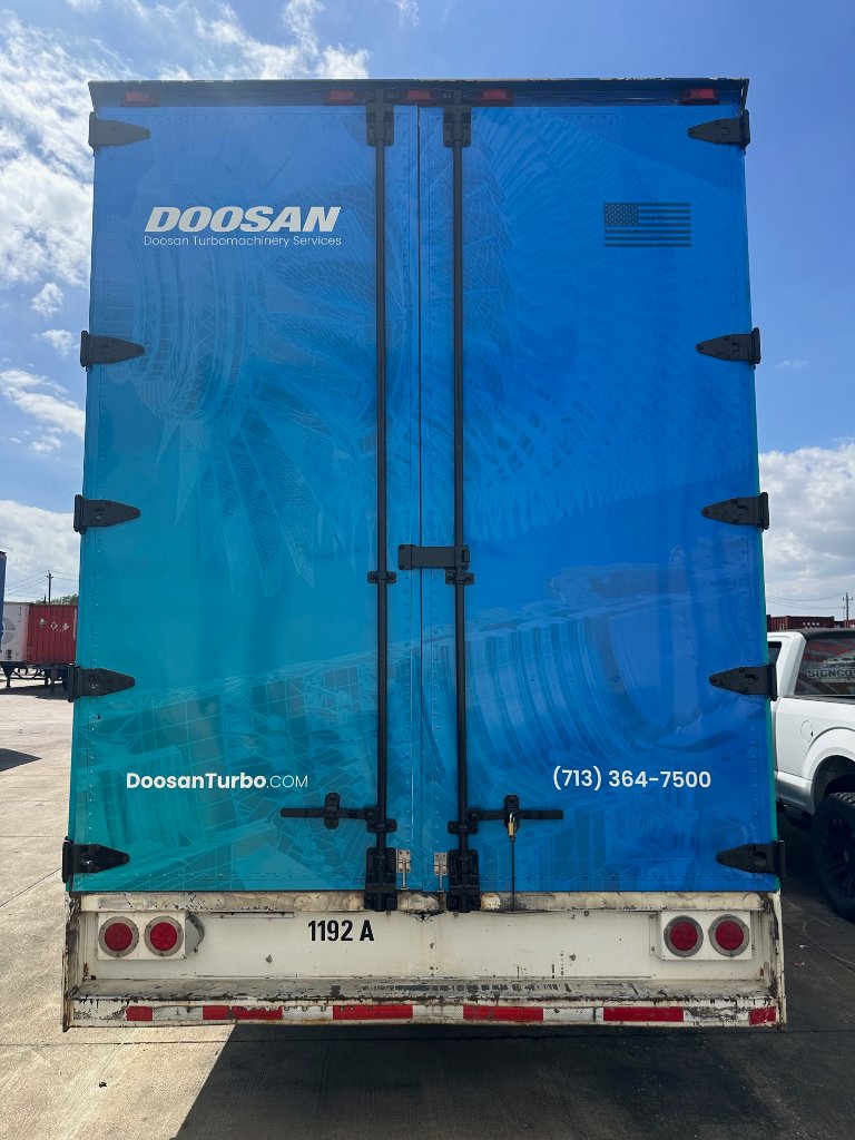 Doosan trailer wrap 2