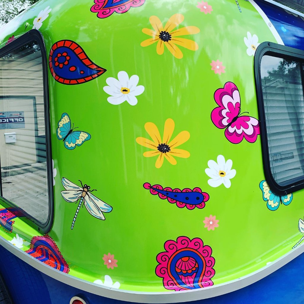 Shady Grady Green Skeleton Boat Wrap