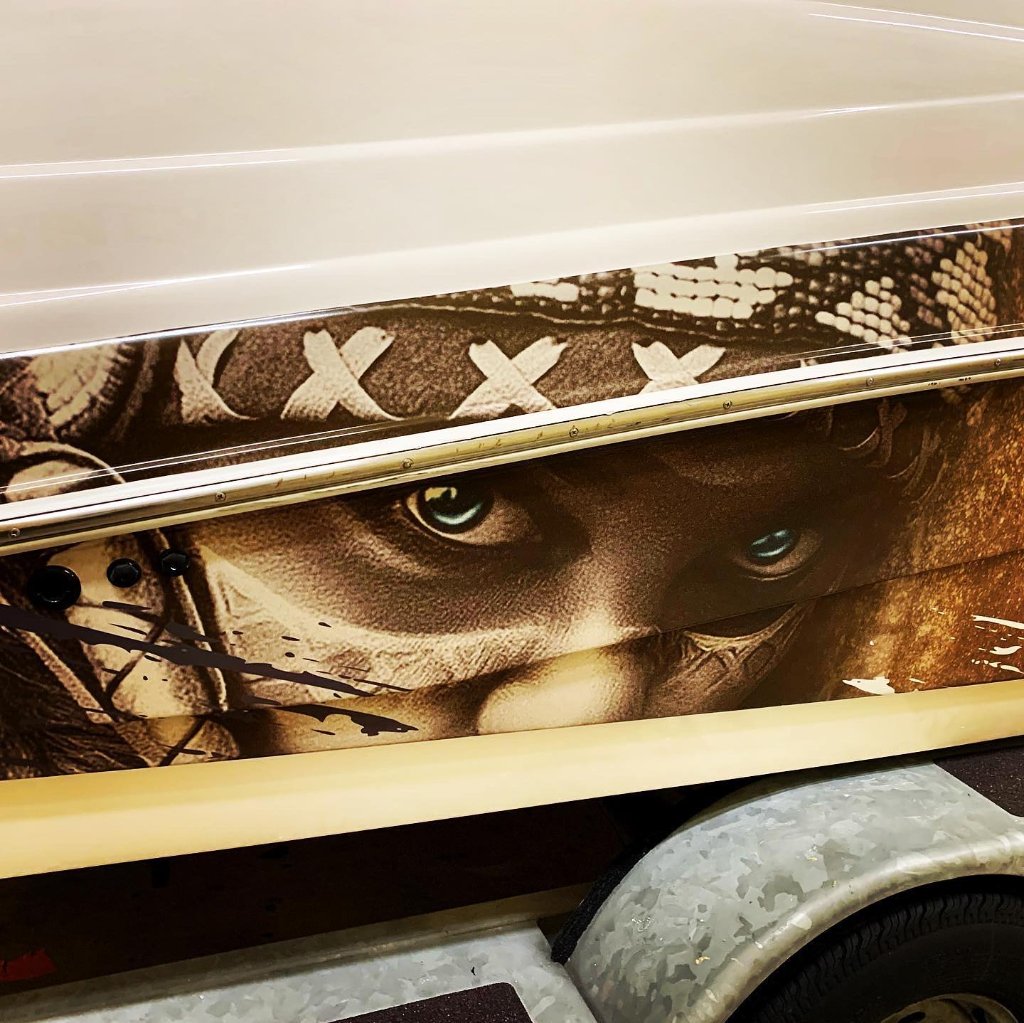 Custom Horror Boat Graphic