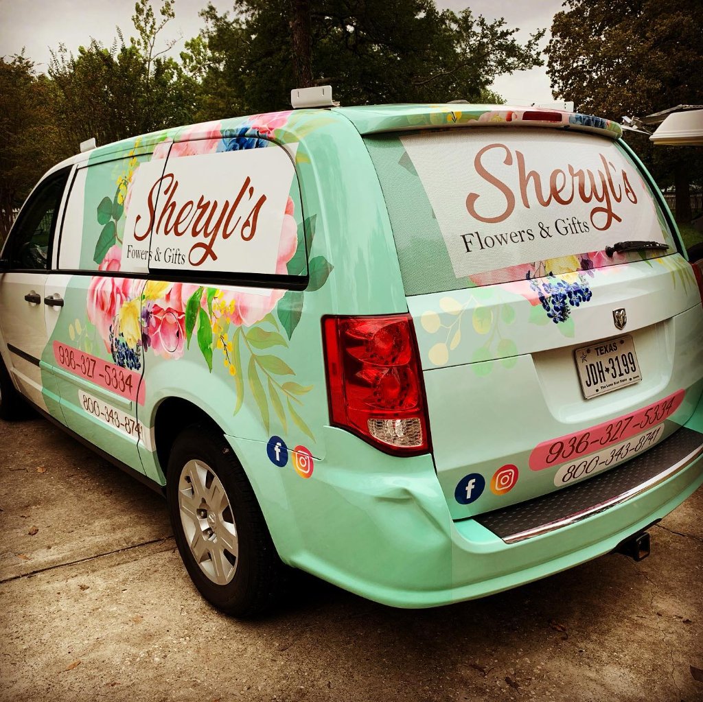 Sheryl's Flowers & Gifts Van Wrap
