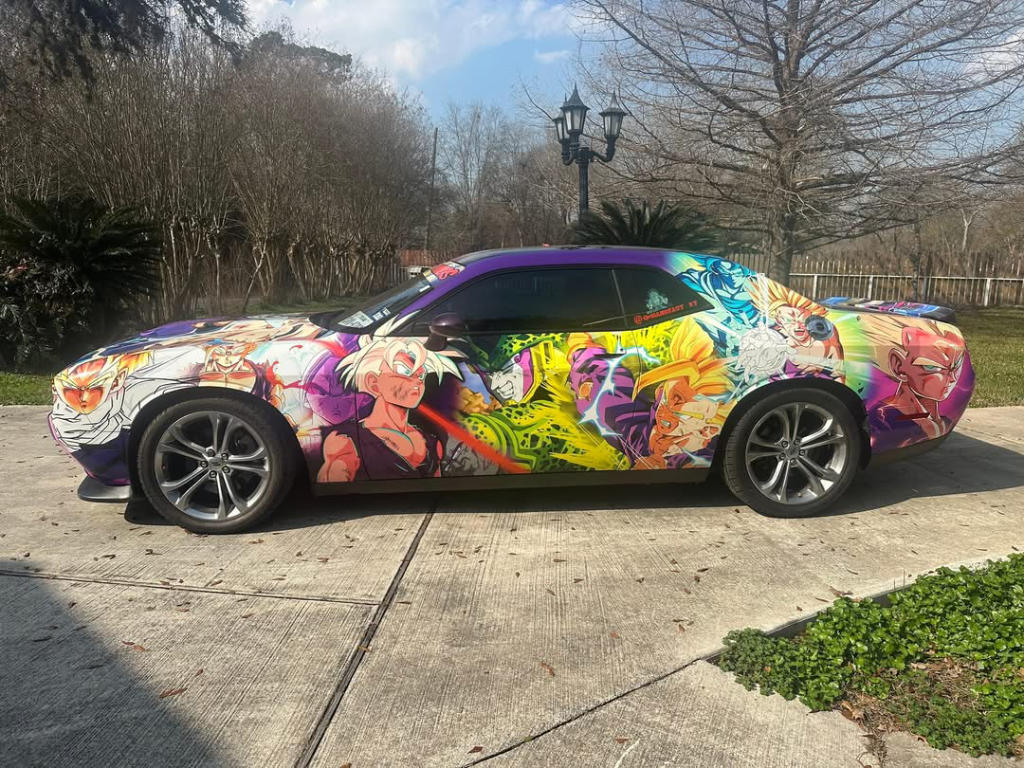 Custom car wrap example