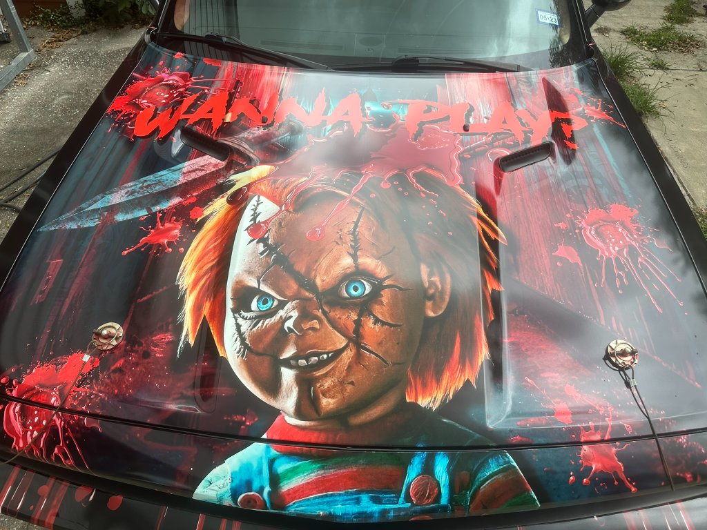 Chucky Horror Custom Hood Wrap