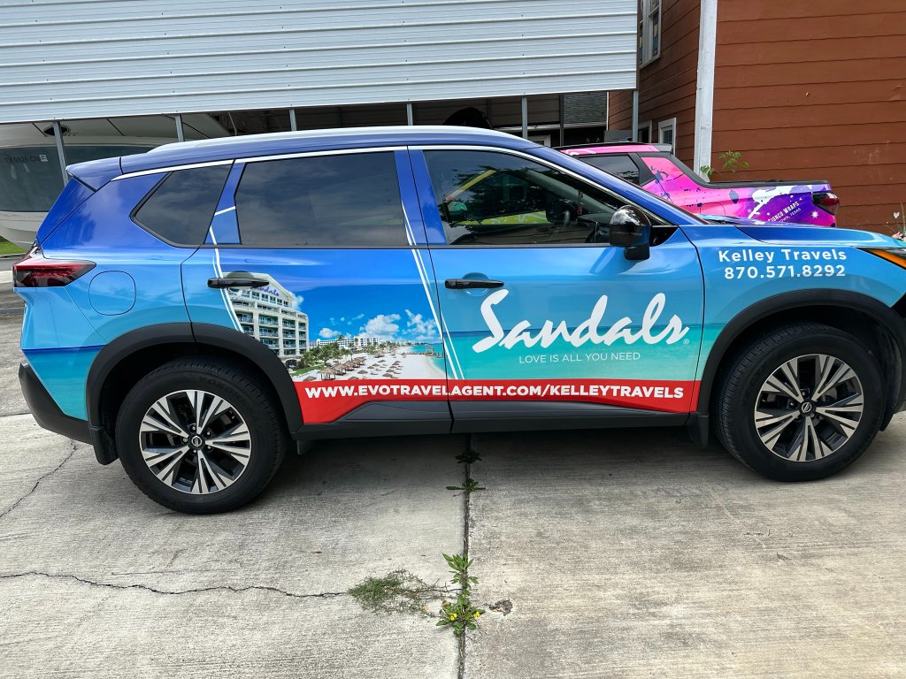Kelley Travels Sandals SUV Wrap