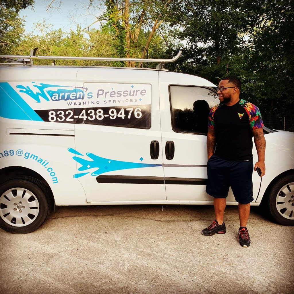 Warren's Pressure Washing Van Wrap