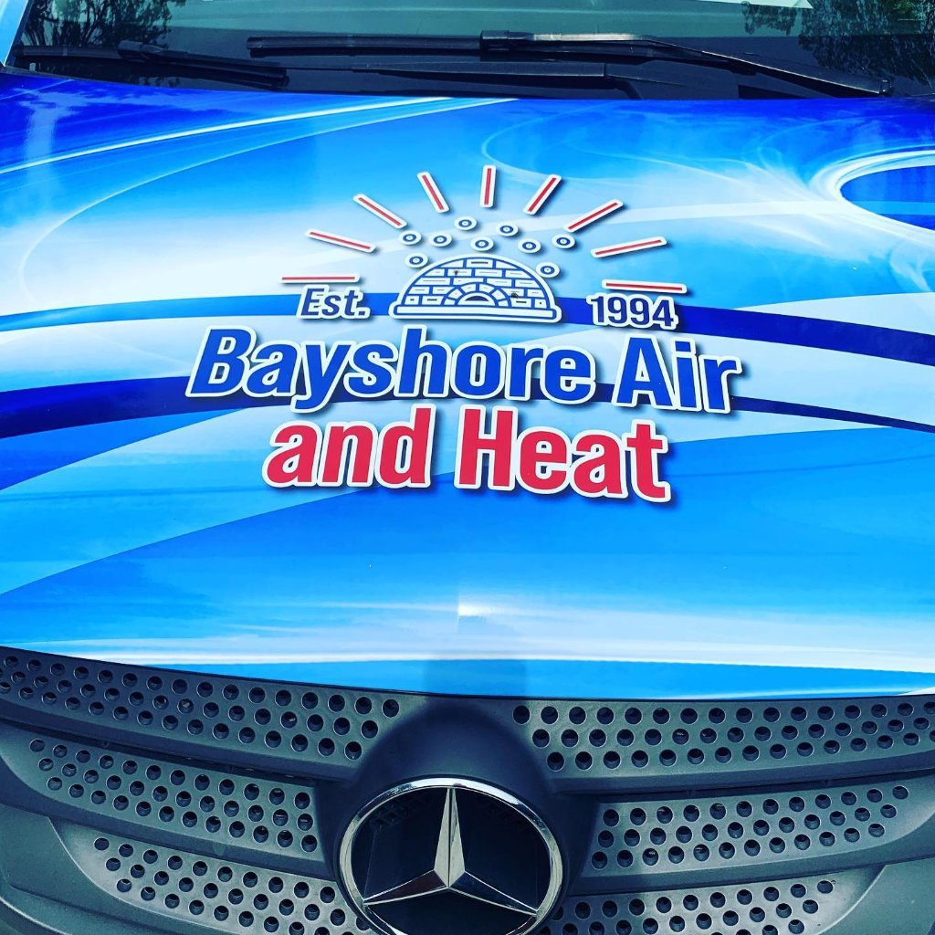 Bayshore Air and Heat Van Hood Wrap