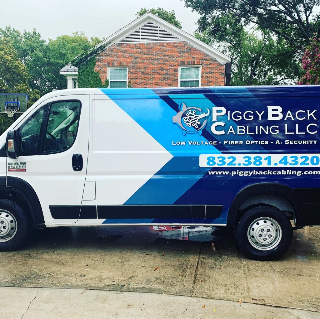 PiggyBack Cabling LLC Van Wrap