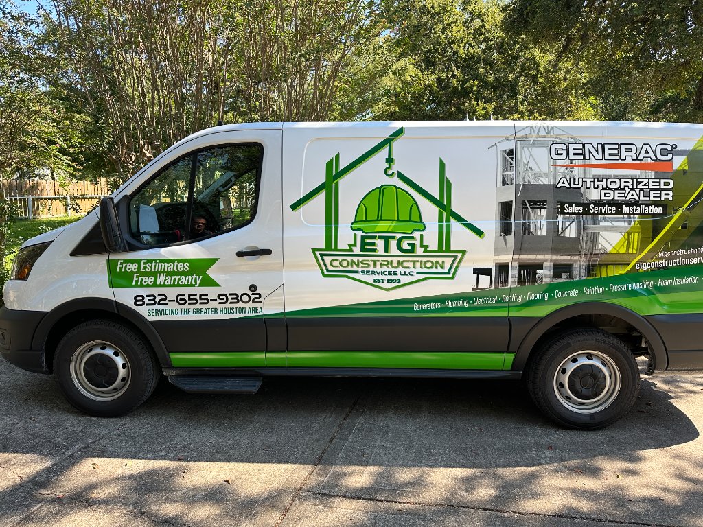 ETG Construction Services Van Wrap