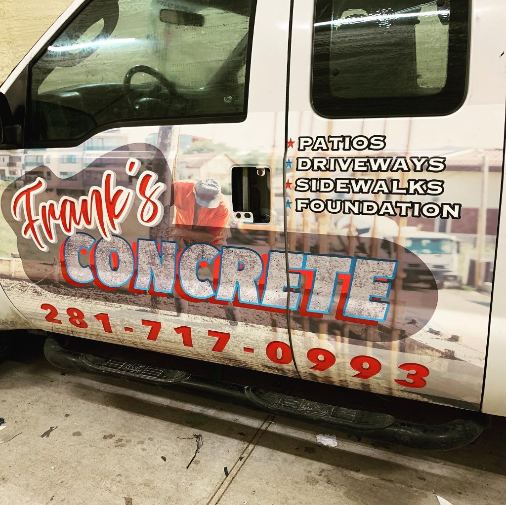 Frank's Concrete Van Wrap